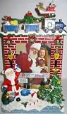 3D Christmas Frame with Lights and Spinning Santa (Brand NEW)