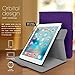 Apple iPad Mini 3 (2014) Case - roocase Orb System Folio 360 Dual View Leather Case Smart Cover with Sleep / Wake Feature for Apple iPad Mini 1 2 3 (2014) Purple - Patented Complete Lifestyle Solution