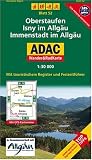  : ADAC Wander- & RadKarte 52 Oberstaufen, Isny u. Immenstadt im Allg&auml;u 1 : 30 000: Deutsche Alpen / Alpenvorland. Mit touristischem Register und Freizeitf&uuml;hrer