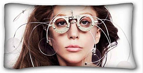 Custom ( Lady GaGa ) Custom Cotton &amp; Polyester Soft Rectangle Pillow Case Cover 20x36 inches (One Side) suitable for Queen-bed