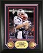 Tom Brady Single Season TD Passing Record Photo Mint w/two 24KT Gold Coins