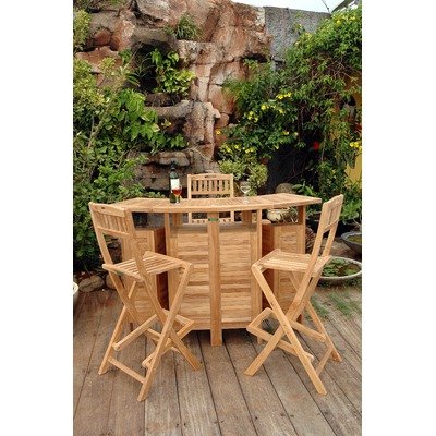 Altavista 5 Piece Folding Bar Table Set product image