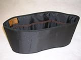 Purse To Go® Purse organizer insert transfer liner-ENCLOSED BOTTOM- BUCKET TYPE-For your Handbag, Diaper bag, School bag, Beach bag, Tote, Etc. (Small (9"L x 4.5"H x 2.5"W), Black)