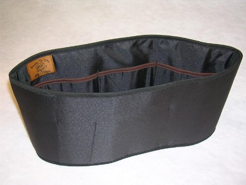 Purse To GoÂ® Purse organizer insert transfer liner (JUMBO BLACK) -ENCLOSED BOTTOM- BUCKET TYPE-For your Handbag, Diaper bag, School bag, Beach bag, Tote, Etc.