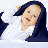 Throw Blanket Fleece Blanket Supersoft Warm 150x200 cm (Blue)by Jago