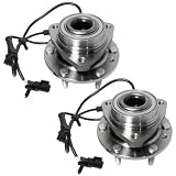 New Front Wheel Hub & Bearing Assembly w/ ABS Sensor PAIR SET