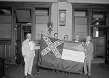 1925 photo Presentation of Mississippi State flag, 7/7/25