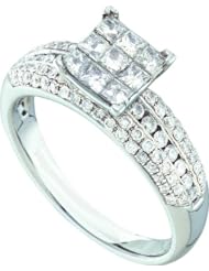 1.03CTW ROUND DIAMOND LADIES INVISIBLE RING