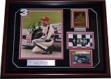Dale Earnhardt Autographed 8x10 Photo Shadowbox Framed w/ Dale Earnhardt Diecast Car & Gold Plate