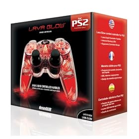 Playstation 2  Lava Glow Wired Controller in gift box - Red