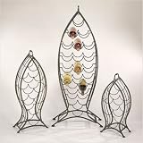 Cape Craftsmen 3 Piece Nested Fish Wine Rack Set 7966