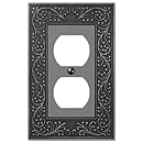 AmerTac 43DAN 1 Duplex English Garden Wallplate, Antique Nickel