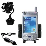 Samsung SGH-i700 Auto Cup Holder with Car Charger - Uses Gomadic TipExchange