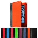 Fintie (Orange) Folio Book Style Carry Case For Amazon Kindle Paperwhite with Auto Sleep/Wake Feature 8 Colors Options ~ Fintie