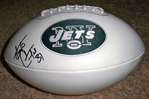 ANTONIO CROMARTIE SIGNED AUTOGRAPHED NEW YORK JETS LOGO FOOTBALL