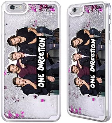 Official One Direction 1D Group 2 Group Photo Liquid Glitter Case For Apple iPhone 6 Plus / 6s Plus