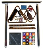Oak Finish Billiard Pool Table Accessory Kit W Art # Ball Set
