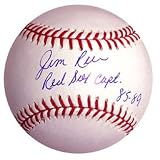 Jim Rice Autographed Baseball with Red Sox Captain 85-89 Inscription