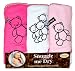 Baby : Frenchie Mini Couture Teddy Bear Hooded Bath Towel Set, 3 Pack, Girl