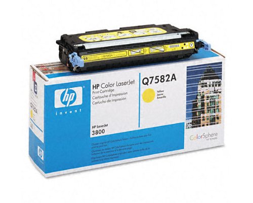 Hewlett Packard HP 503A Color Laserjet 3800, CP3505 ColorSphere Smart Print Cartridge, Yellow (6,000 Yield) , Part Number Q7582A