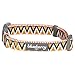 Blueberry Pet 8 Patterns Elite Basic Dog Collar with Flame Stitch and Henley Stripes, Neck 12