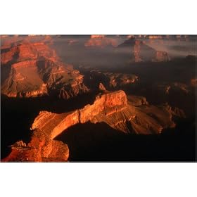 photographie Aerial view of canyon rims at sunrise. est disperible en (L x H): 30 x 20 cm de M. N...