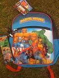  : Marvel Heros Book Bag Backpack, with Bonus Zipper Pouch