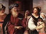 6 x 4 Greeting Card Guercino Abraham Casting Out Hagar and Ishmael