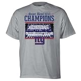 New York Giants Grey Reebok Super Bowl XLVI Champions Read All About It T-Shirt
