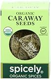 Spicely Organic Caraway Seeds - EcoBox - Gluten Free - Non GMO - Vegan - Kosher