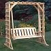 Patio Outdoor 4' Porch Swing and Arbor Set
