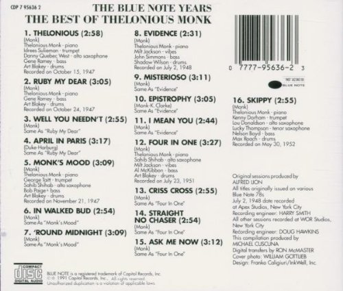 The Best Of Thelonious Monk
