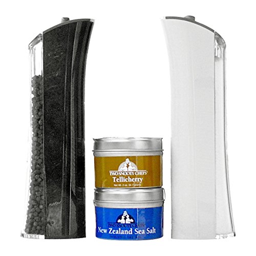 Trudeau Automatic Gravity Salt and Pepper Mill Set with Ceramic