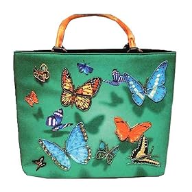 LAMPS BEAUTIFUL Beaded and Sequined Handbag Purse--Butterflies--Excellent customer service--see our feedback.