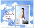 Grandma's Little Angel (clouds) - Picture Frame Gift