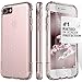 iPhone 7 Case, (Clear Rose Gold) Dual-Layer Inspire SaharaCase Protective Kit Bundle with [ZeroDamage Tempered Glass Screen Protector] Slim Fit [ Shockproof Bumper] Rugged Protection
