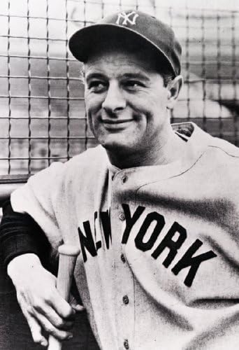 Lou Gehrig Poster, New York Yankees, First Base, Baseball Legend