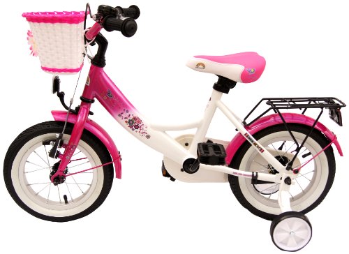 bike*star 30.5cm (12 Inch) Kids Children Bike Bicycle - Colour Pink & White