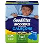 GoodNites Boxers for Boys, Small/Medium, 13-Count Packages (Pack of 4)