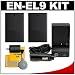 (2) CTA EN-EL9a Rechargeable Li-ion Batteries + Mini Battery Charger + Cleaning Kit for Nikon D5000, D3000, D60, D40x & D40 Digital Cameras