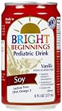 Bright Beginnings Pediatric Nutritional Soy Vanilla Drink - Case of 24- 8 oz each