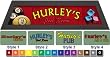 Personalized Pool Table Light Box Style Red With Ebony Stain
