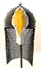 Black Arthurian (King Arthur) Medieval Chainmail Helmet Costume Replica