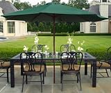 13 Green Patio Umbrella Wooden Market Umbrella Patio Furniture