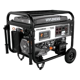 Hyundai HHD7250 7250-Watt 4-Stroke Portable Heavy Duty Generator With Electric Start by Hyundai