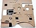 Google Cardboard @ 45mm Focal Length Virtual Reality Google Cardboard with Printed Instructions and Easy to Follow Numbered Tabs (WITH NFC and FREE HEAD-STRAP)(Box Color)