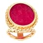 Tagliamonte - 14k Yellow Gold Ruby-Colored Venetian Cameo Ring, Size 7