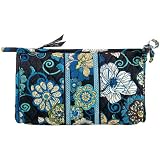 Vera Bradley Medium Bow Cosmetic (Clearance) (Mod Floral Blue)