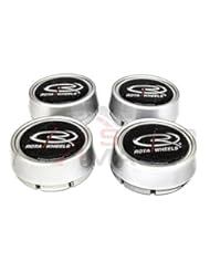Automotive Parts and Accessories: Rota Wheels Replacement Wheel Center Caps - Moda - Silver - Set of 4 Caps - Rota