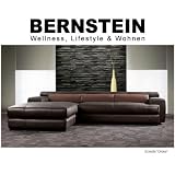 BERNSTEIN Ecksofa Voll Ledersofa Braun EL0288